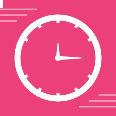 Saat simgesi vektör illüstrasyonu