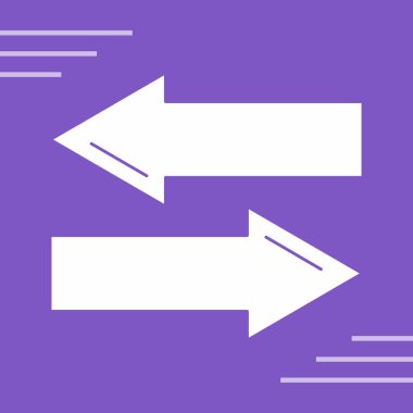 Yön ok simgesi, vektör illüstrasyonu