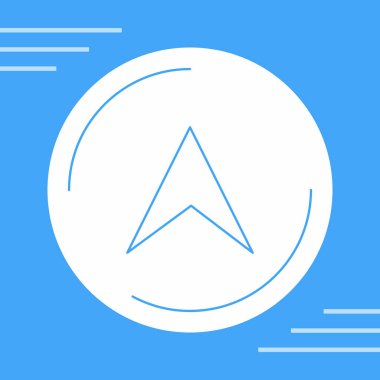 Pusula simgesinin vektör illüstrasyonu