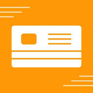 Soyut arkaplanda kredi kartı simgesi izole edildi