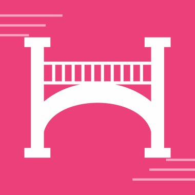 Köprü simgesi, vektör çizimi