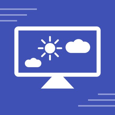 bilgisayar simgesi, vektör illüstrasyonu