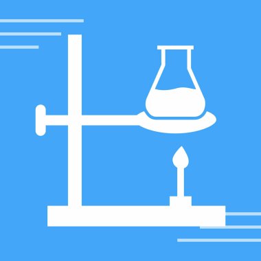 laboratuvar mikroskobu vektör çizimi