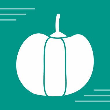 balkabağı ikonu. balkabağı ikonu. vektör illüstrasyonu