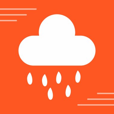 yağmur bulutu vektör simgesi