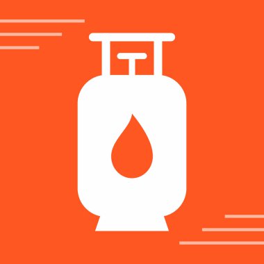 Benzin deposu ikonu. Ağ için petrol tankı vektör simgelerinin özet çizimi