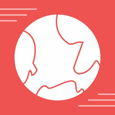 Yeryüzü ikon vektör illüstrasyonu