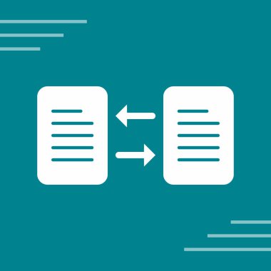 Beyaz arkaplanda indirme simgesi bulunan mavi dosya belgesi. Kontrol listesi belgesi. İş belgesi. vektör illüstrasyonu