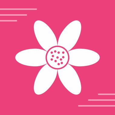 çiçek simgesi vektör illüstrasyonu