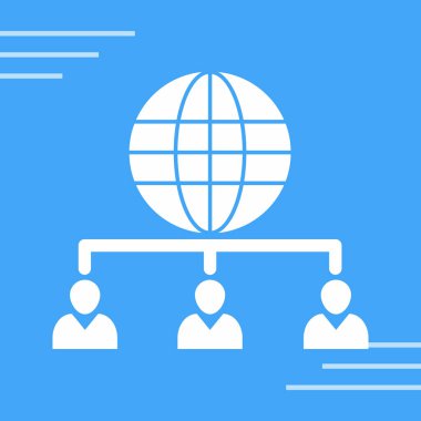 Uluslararası ağ vektör simgesi