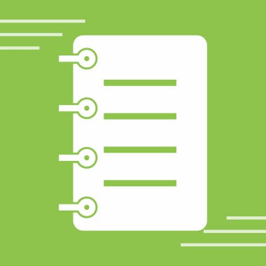 belge simgesi vektör illüstrasyonu