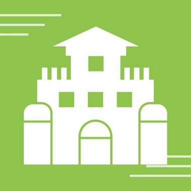 vektör simgesi oluşturuyorum. Grafik ve web tasarımı için beyaz arkaplanda izole edilmiş yeşil vektör.