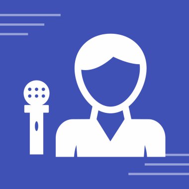 Bir insan simgesinin vektör illüstrasyonu