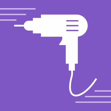 Mor arkaplanda tıklama simgesi