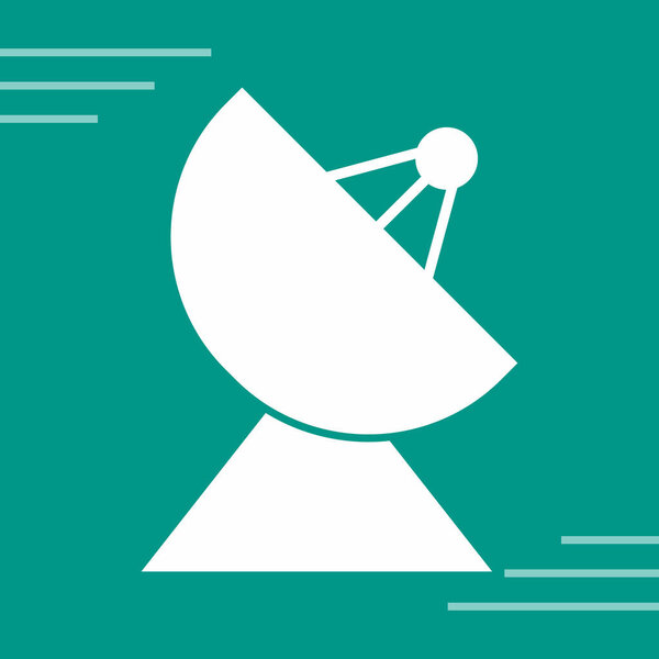 vector illustration of satellite icon