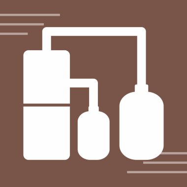 Benzin istasyonu ikonu. vektör illüstrasyonu