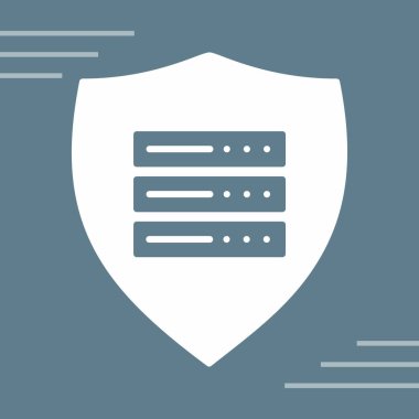 Koruma düz vektör simgesi