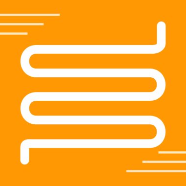 Beyaz arka plan üzerinde izole turuncu simge. Vektör çizim