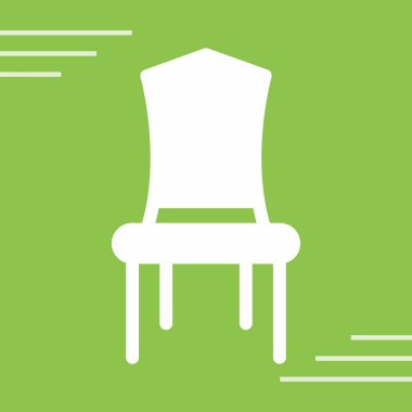 Koltuk simgesi. düz dizayn biçimi 10