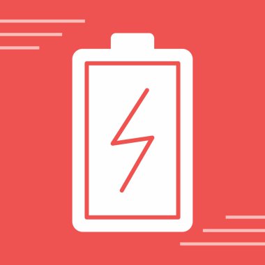 pil simgesi, vektör illüstrasyonu