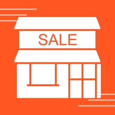 Satış. Web simgesi basit illüstrasyon