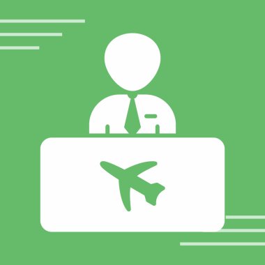 yolcu uçağı vektör simgesi