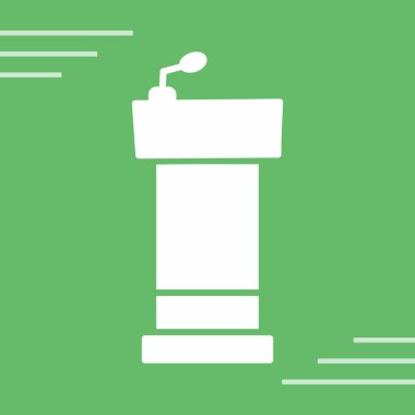 Hoparlör vektör simgesi. İllüstrasyon izole için grafik ve web tasarım.