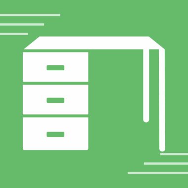 Çekmece kabine vektör simgesi