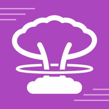 Uzun gölgeli beyaz fırtına ikonu. Yıldırım ve su dolu bir bulut. Hava durumu ikonu. Fırtına ikonu. vektör.