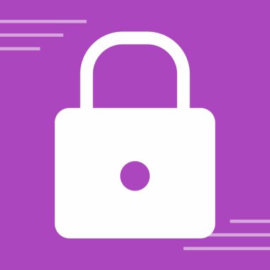 kilit simgesi, vektör illüstrasyonu