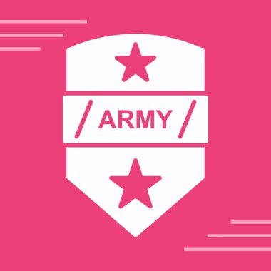 Rozet simgesi, vektör illüstrasyonu