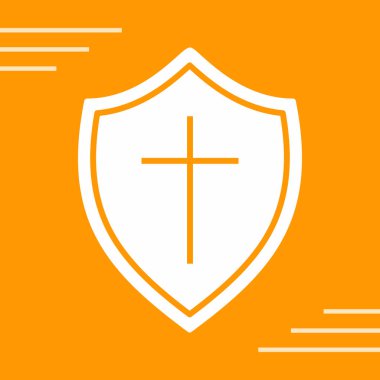 kalkan simgesi, vektör illüstrasyonu