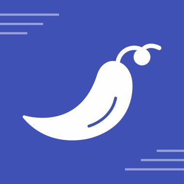 Biber simgesi soyut arkaplanda izole edildi