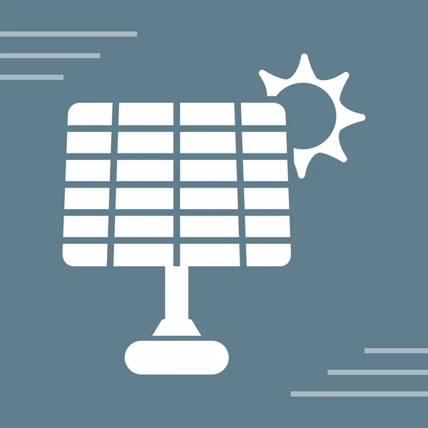 Stock vector solar panel icon. vector illustration