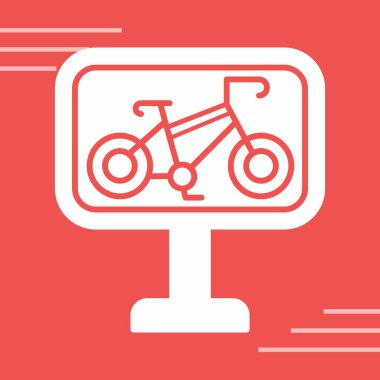 bisiklet ikonu vektör illüstrasyonu