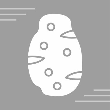 Tavuk yumurtası vektör ikonu. Siyah vektör çizimi beyaz arkaplanda izole edildi.