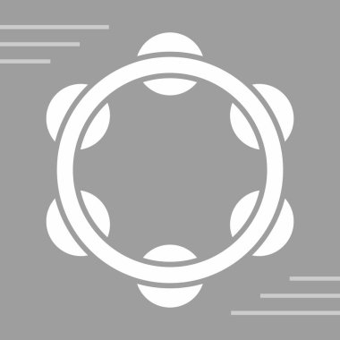 İzole edilmiş tek hedef simgenin vektör illüstrasyonu