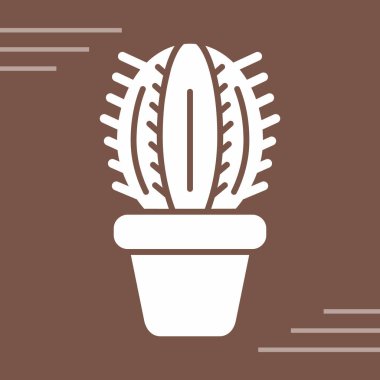 Bir bitkinin modern simgesinin vektör illüstrasyonu