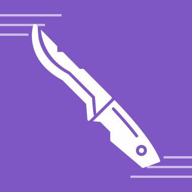 Bıçak simgesi illüstrasyon izole vektör işareti simgesi