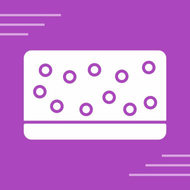 Uzun arka planda beyaz tıbbi ilaç ikonu izole edildi. düz dizayn. vektör illüstrasyonu