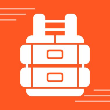 Tek izole edilmiş ikon turuncusunun vektör illüstrasyonu