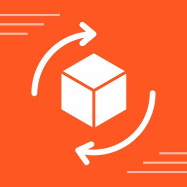 küp simge tasarlamak vektör