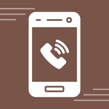cep telefonu simgesi. vektör illüstrasyonu