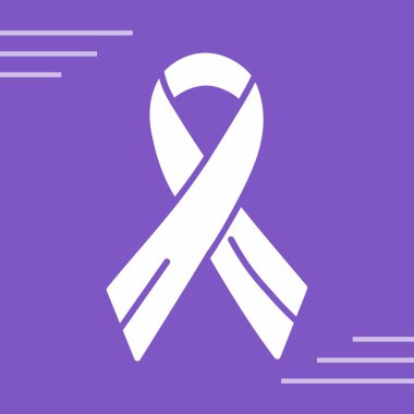 taslak biçiminde kurdele kanseri ikonu