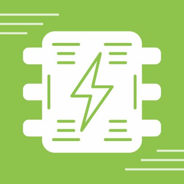 Yeşil enerji simgesinin vektör illüstrasyonu