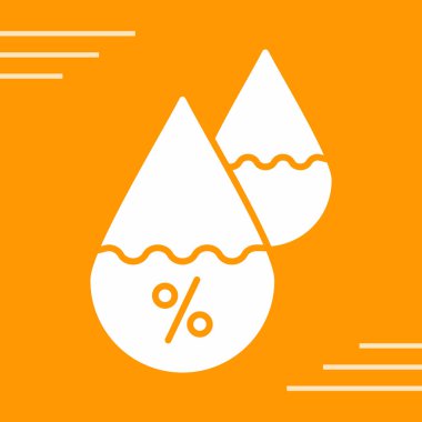 Bir damla simgesinin vektör illüstrasyonu