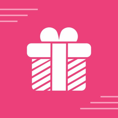 Renkli arkaplanda hediyelerin vektör simgesi
