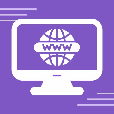 Kolayca değiştirebilen ya da düzenleyebilen internet vektör simgesi