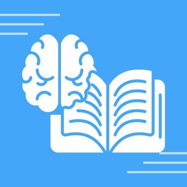 Moda Biçimli Beyin Simgesi İzole Arkaplan