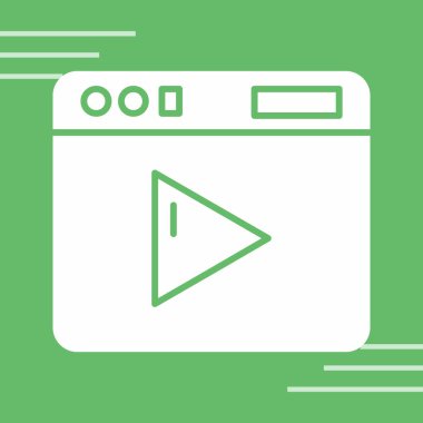 Web simgesi, vektör tasarımı oyna